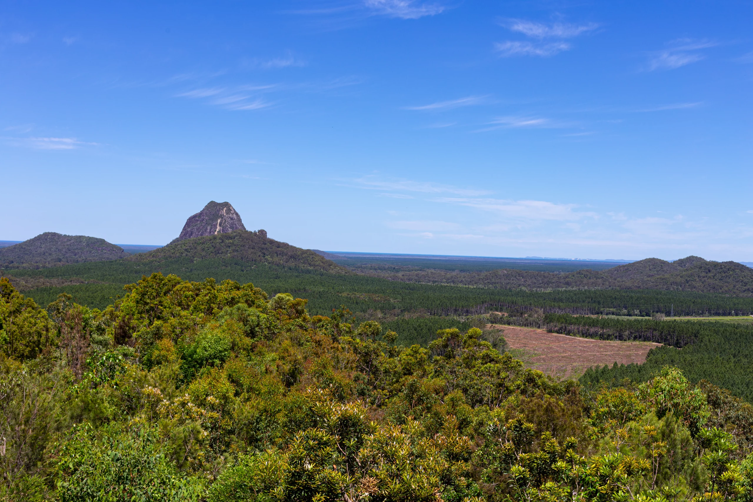 where to go for a long weekend; Glass House Mountains | Swoosh Finance