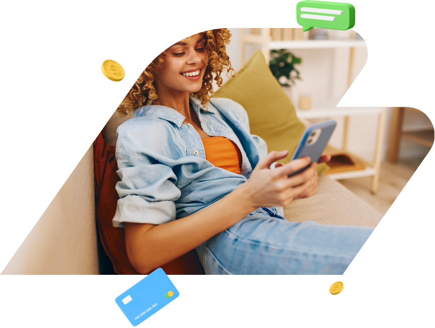 bad credit loans adelaide; woman using phone | Swoosh Finance